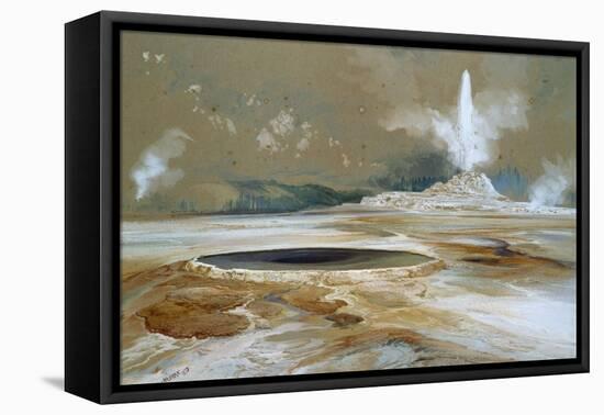 Morning Glory Pool, 1873-Thomas Moran-Framed Premier Image Canvas