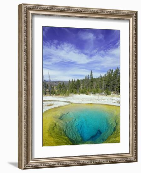 Morning Glory Pool, Old Faithful Geyser, Yellowstone National Park, Wyoming, USA-Pete Cairns-Framed Photographic Print