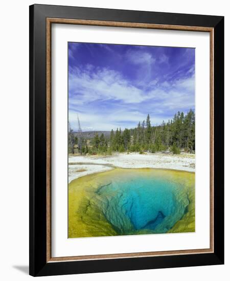 Morning Glory Pool, Old Faithful Geyser, Yellowstone National Park, Wyoming, USA-Pete Cairns-Framed Photographic Print