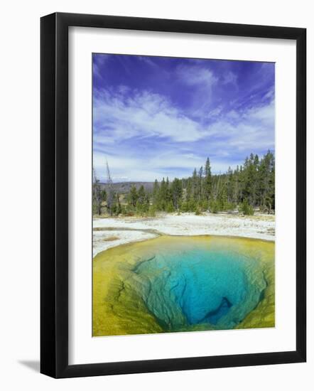 Morning Glory Pool, Old Faithful Geyser, Yellowstone National Park, Wyoming, USA-Pete Cairns-Framed Photographic Print