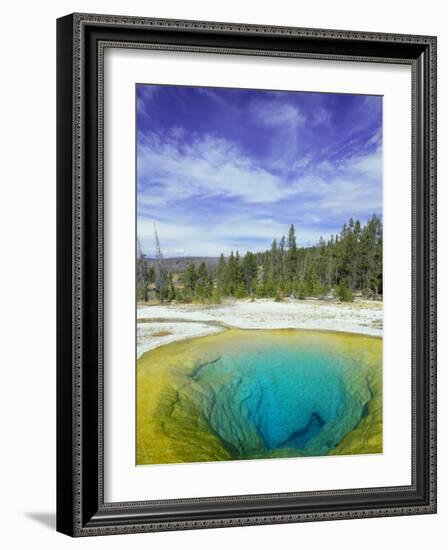 Morning Glory Pool, Old Faithful Geyser, Yellowstone National Park, Wyoming, USA-Pete Cairns-Framed Photographic Print