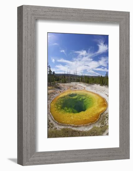 Morning Glory Pool, Upper Geyser Basin, Yellowstone Nat'l Park, UNESCO Site, Wyoming, USA-Peter Barritt-Framed Photographic Print