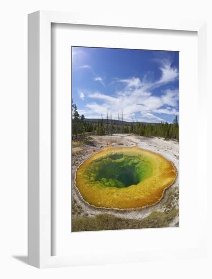 Morning Glory Pool, Upper Geyser Basin, Yellowstone Nat'l Park, UNESCO Site, Wyoming, USA-Peter Barritt-Framed Photographic Print