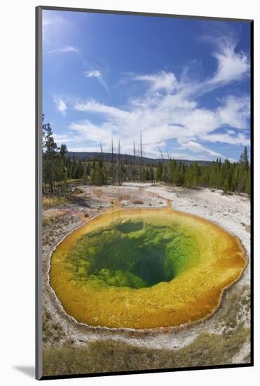 Morning Glory Pool, Upper Geyser Basin, Yellowstone Nat'l Park, UNESCO Site, Wyoming, USA-Peter Barritt-Mounted Photographic Print