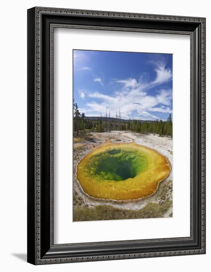 Morning Glory Pool, Upper Geyser Basin, Yellowstone Nat'l Park, UNESCO Site, Wyoming, USA-Peter Barritt-Framed Photographic Print