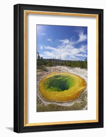 Morning Glory Pool, Upper Geyser Basin, Yellowstone Nat'l Park, UNESCO Site, Wyoming, USA-Peter Barritt-Framed Photographic Print