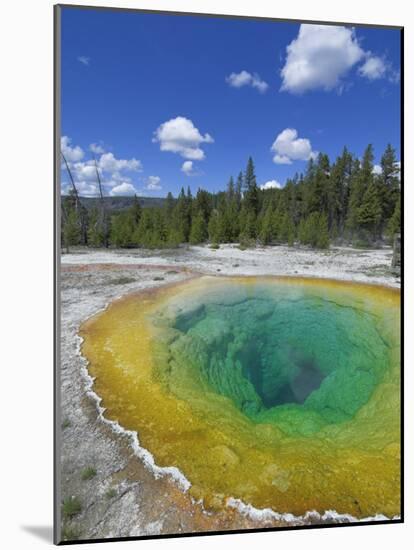 Morning Glory Pool, Upper Geyser Basin, Yellowstone National Park, Wyoming, USA-Neale Clarke-Mounted Photographic Print