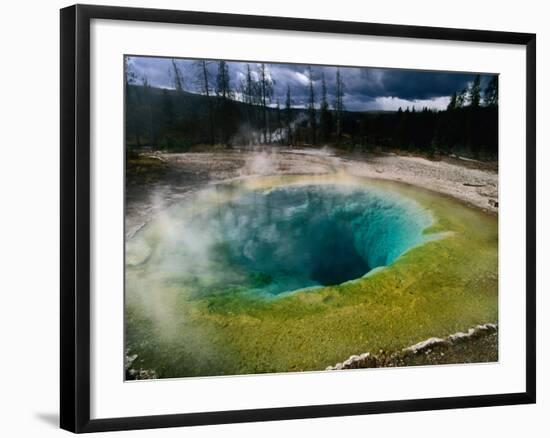 Morning Glory Pool, Yellowstone National Park, Wyoming, USA-Carol Polich-Framed Photographic Print