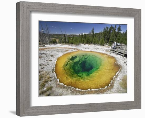 Morning Glory Pool, Yellowstone National Park, Wyoming, USA-Michele Falzone-Framed Photographic Print