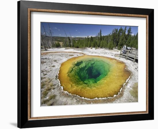 Morning Glory Pool, Yellowstone National Park, Wyoming, USA-Michele Falzone-Framed Photographic Print