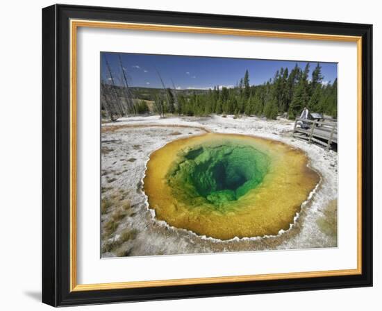 Morning Glory Pool, Yellowstone National Park, Wyoming, USA-Michele Falzone-Framed Photographic Print