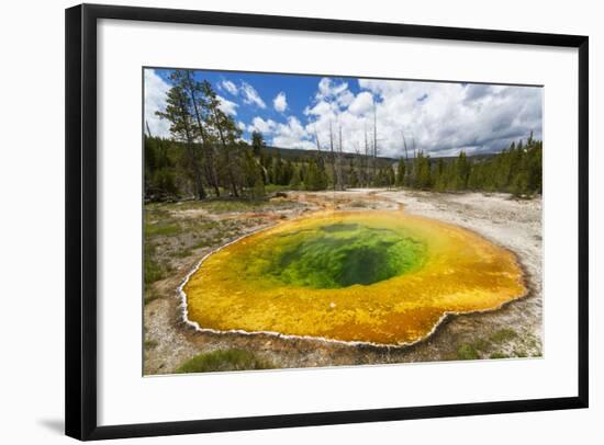 Morning Glory Pool, Yellowstone National Park, Wyoming, USA-Peter Adams-Framed Photographic Print