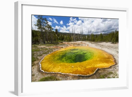 Morning Glory Pool, Yellowstone National Park, Wyoming, USA-Peter Adams-Framed Photographic Print