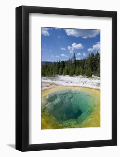 Morning Glory Pool Yellowstone-null-Framed Art Print