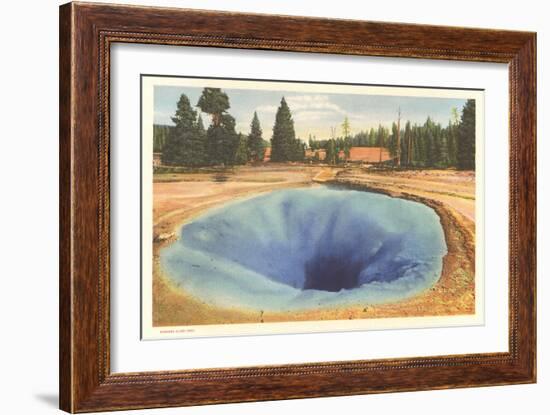 Morning Glory Pool, Yellowstone-null-Framed Art Print