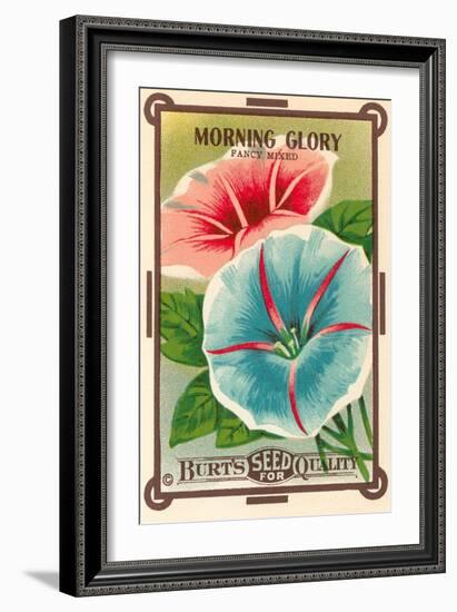 Morning Glory Seed Packet-null-Framed Art Print