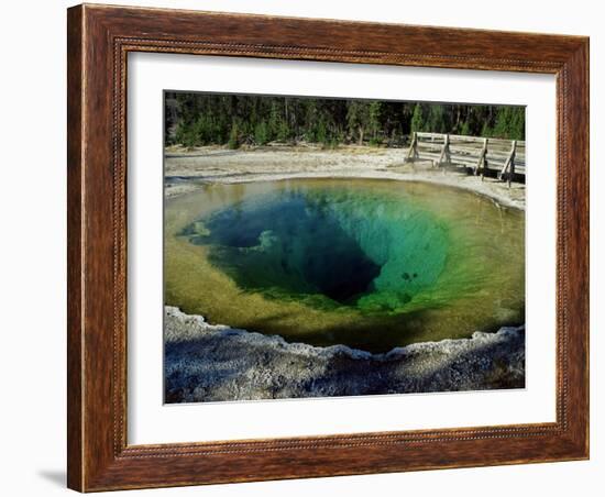 Morning Glory Spring, Yellowstone National Park, Unesco World Heritage Site, USA-Roy Rainford-Framed Photographic Print