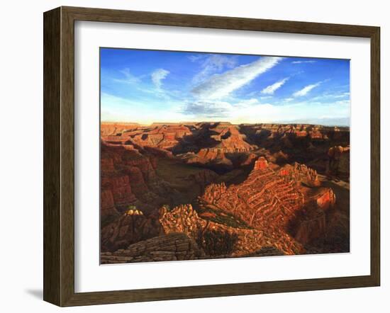 Morning Glory, the Grand Canyon from South Kaibab Trail-Richard Harpum-Framed Art Print