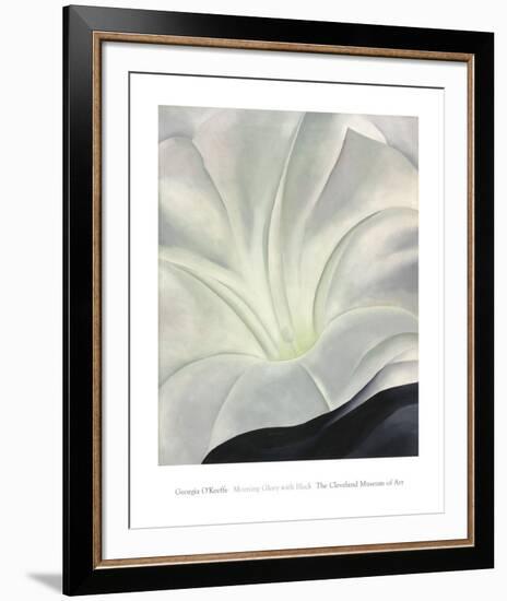 Morning Glory with Black, 1926-Georgia O'Keeffe-Framed Art Print