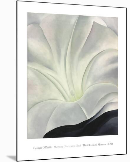 Morning Glory with Black, 1926-Georgia O'Keeffe-Mounted Art Print