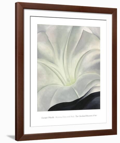 Morning Glory with Black, 1926-Georgia O'Keeffe-Framed Art Print