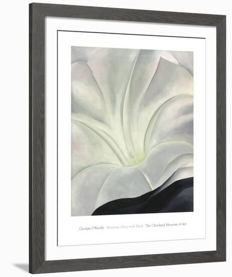 Morning Glory with Black, 1926-Georgia O'Keeffe-Framed Art Print