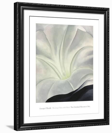 Morning Glory with Black, 1926-Georgia O'Keeffe-Framed Art Print