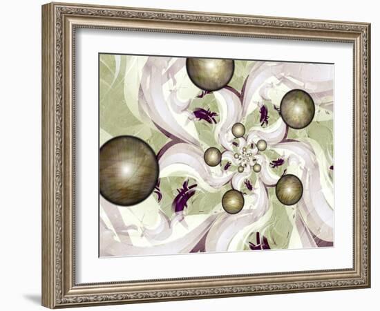 Morning Glory-Fractalicious-Framed Giclee Print