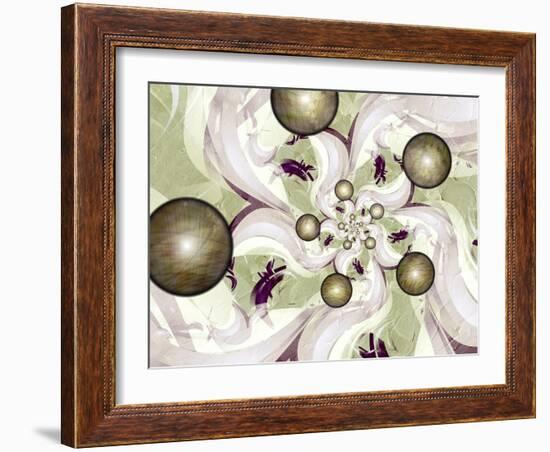 Morning Glory-Fractalicious-Framed Giclee Print