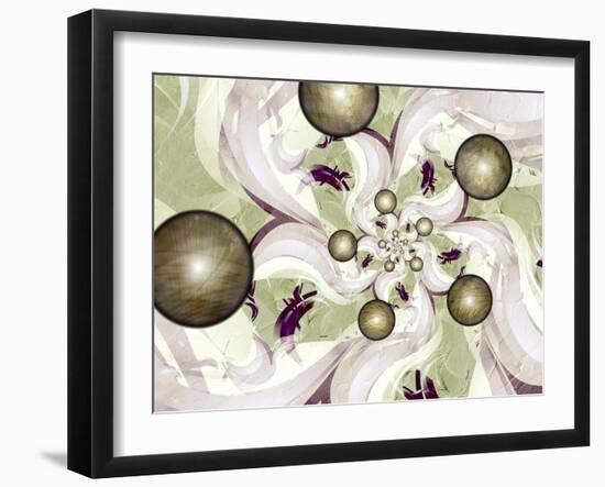 Morning Glory-Fractalicious-Framed Giclee Print