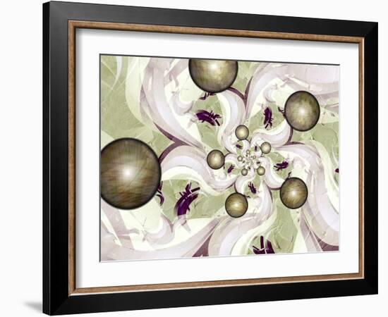 Morning Glory-Fractalicious-Framed Giclee Print