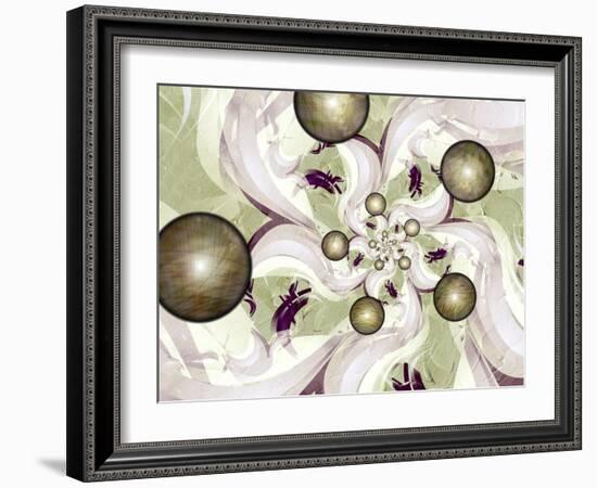 Morning Glory-Fractalicious-Framed Giclee Print