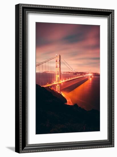Morning Glow at Golden Gate Bridge, San Francisco-Vincent James-Framed Photographic Print