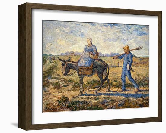 Morning, Going Out to Work, 1888-Vincent van Gogh-Framed Giclee Print