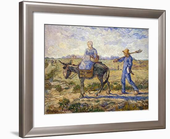 Morning: Going Out to Work, 1890-Vincent van Gogh-Framed Giclee Print