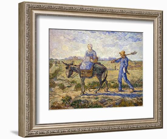 Morning: Going Out to Work, 1890-Vincent van Gogh-Framed Giclee Print