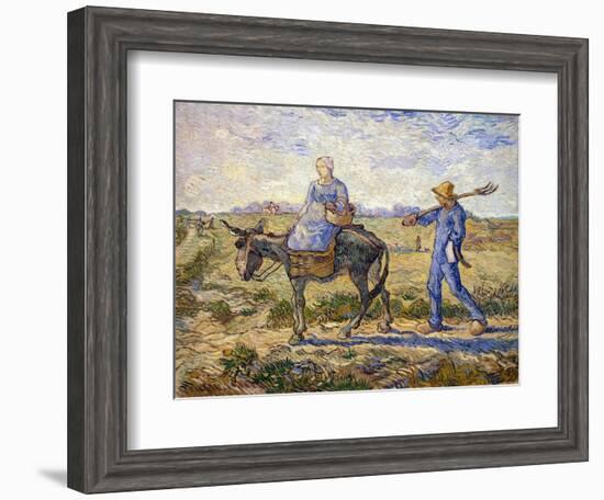 Morning: Going Out to Work, 1890-Vincent van Gogh-Framed Giclee Print