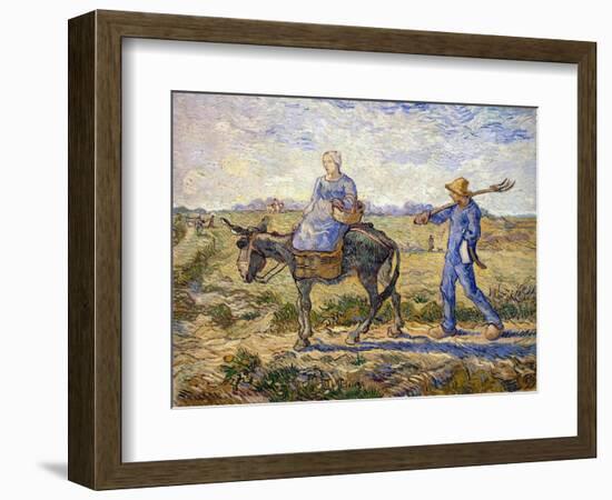 Morning: Going Out to Work, 1890-Vincent van Gogh-Framed Giclee Print