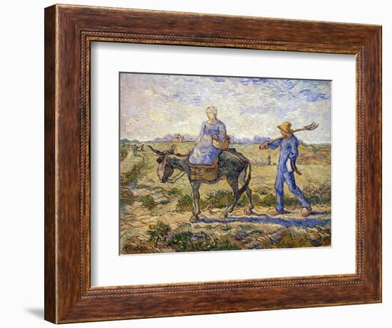 Morning: Going Out to Work, 1890-Vincent van Gogh-Framed Giclee Print