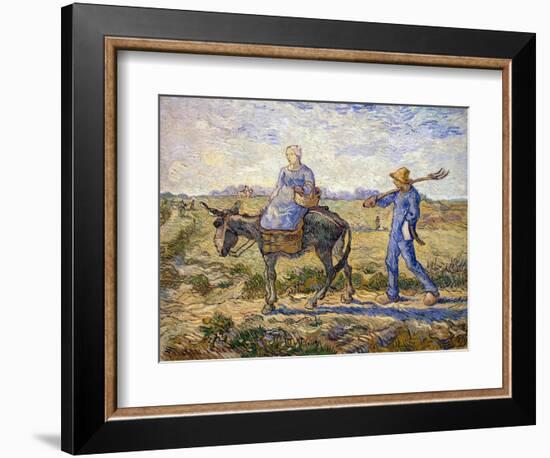 Morning: Going Out to Work, 1890-Vincent van Gogh-Framed Giclee Print