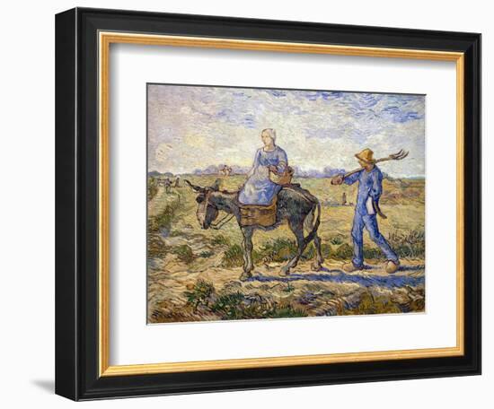 Morning: Going Out to Work, 1890-Vincent van Gogh-Framed Giclee Print