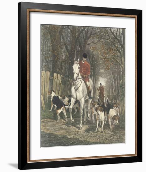 Morning - Going To Cover-E.A.S. Douglas-Framed Premium Giclee Print