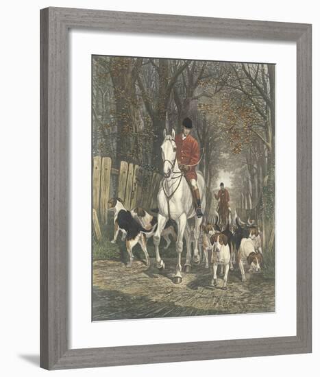 Morning - Going To Cover-E.A.S. Douglas-Framed Premium Giclee Print