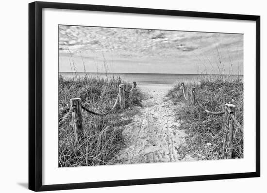 Morning Has Broken (b/w)-Mary Lou Johnson-Framed Art Print