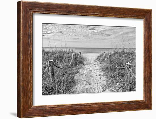 Morning Has Broken (b/w)-Mary Lou Johnson-Framed Giclee Print