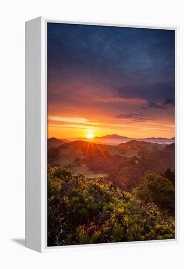 Morning Heaven Sunrise Bay Area Hills Mount Diablo Oakland-Vincent James-Framed Premier Image Canvas