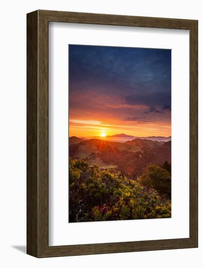 Morning Heaven Sunrise Bay Area Hills Mount Diablo Oakland-Vincent James-Framed Photographic Print