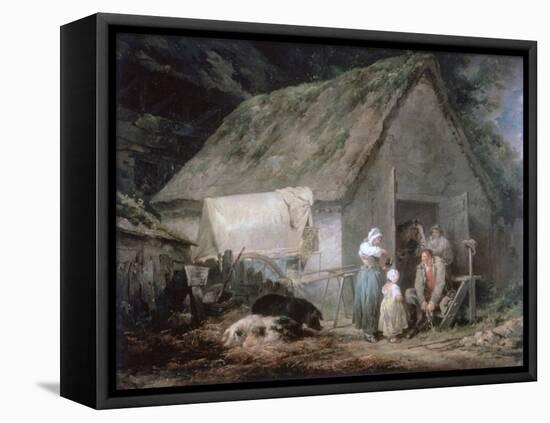 Morning: Higglers Preparing for Market, 1791-George Morland-Framed Premier Image Canvas