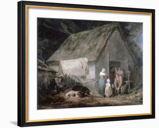 Morning: Higglers Preparing for Market, 1791-George Morland-Framed Giclee Print