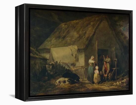 Morning, Higglers Preparing for Market, 1791-George Morland-Framed Premier Image Canvas